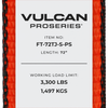 VULCAN Car Tie Down with Universal Fast-Strap Frame Hook - 72 Inch - 2 Pack - PROSeries - 3,300 Pound Safe Working Load