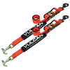 VULCAN Snap Hook Car Tie Down with Universal T/J Hook - 3,300 Pound Safe Working Load