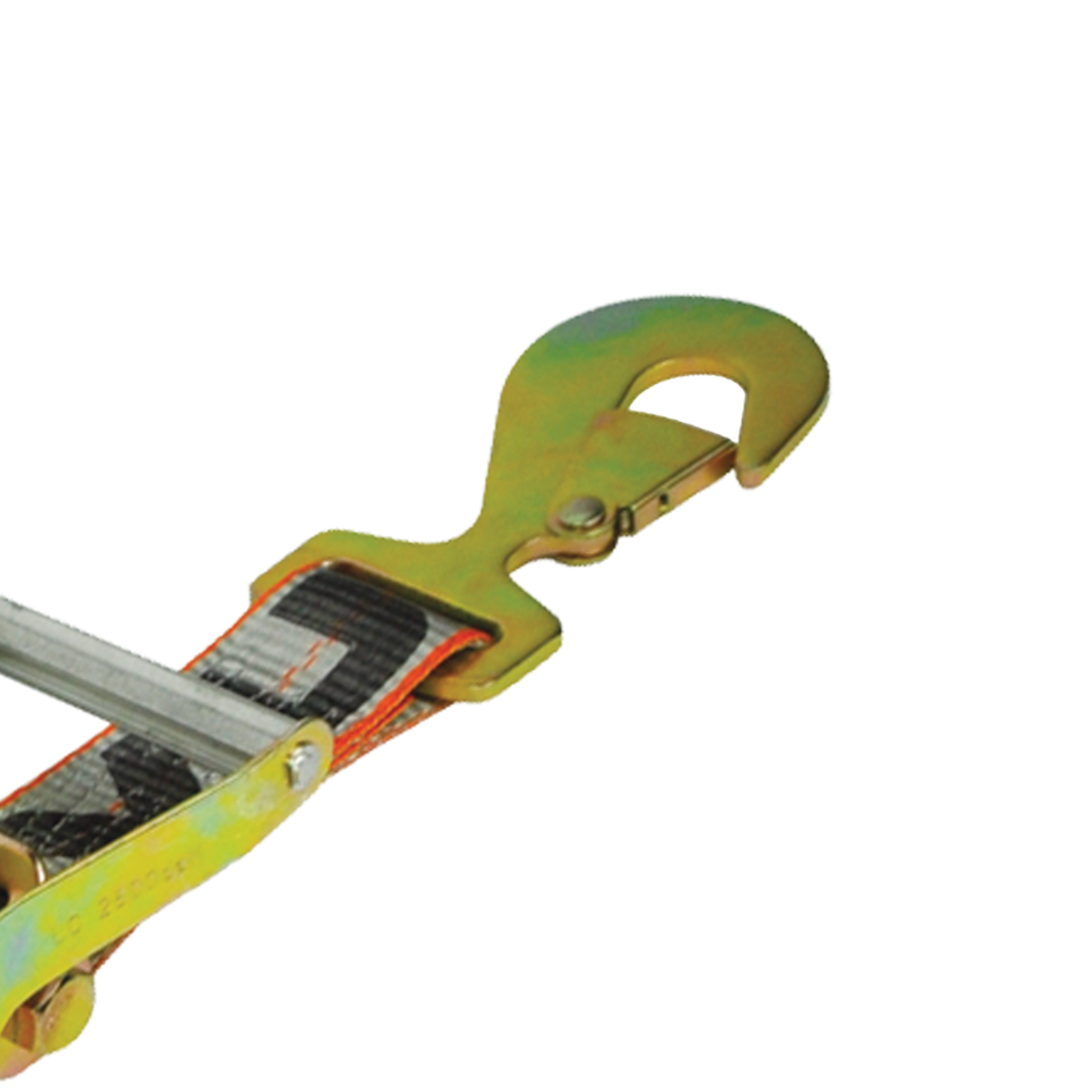 VULCAN Car Tie Down with Universal Fast-Strap Frame Hook - 72 Inch - 2 Pack - Silver Series - 3,300 Pound Safe Working Load