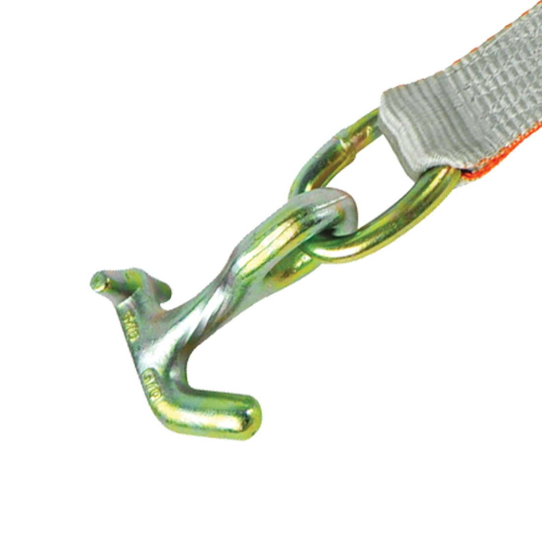 VULCAN Car Tie Down with Universal Fast-Strap Frame Hook - 72 Inch - 2 Pack - Silver Series - 3,300 Pound Safe Working Load