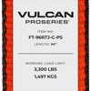 VULCAN Car Tie Down with RTJ Hook Cluster - 96 Inch - Chain Tail - PROSeries - 3,300 Pound Safe Working Load