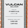 VULCAN Car Tie Down with RTJ Hook Cluster - Snap Hook - 96 Inch - 2 Pack - Silver Series - 3,300 Pound Safe Working Load