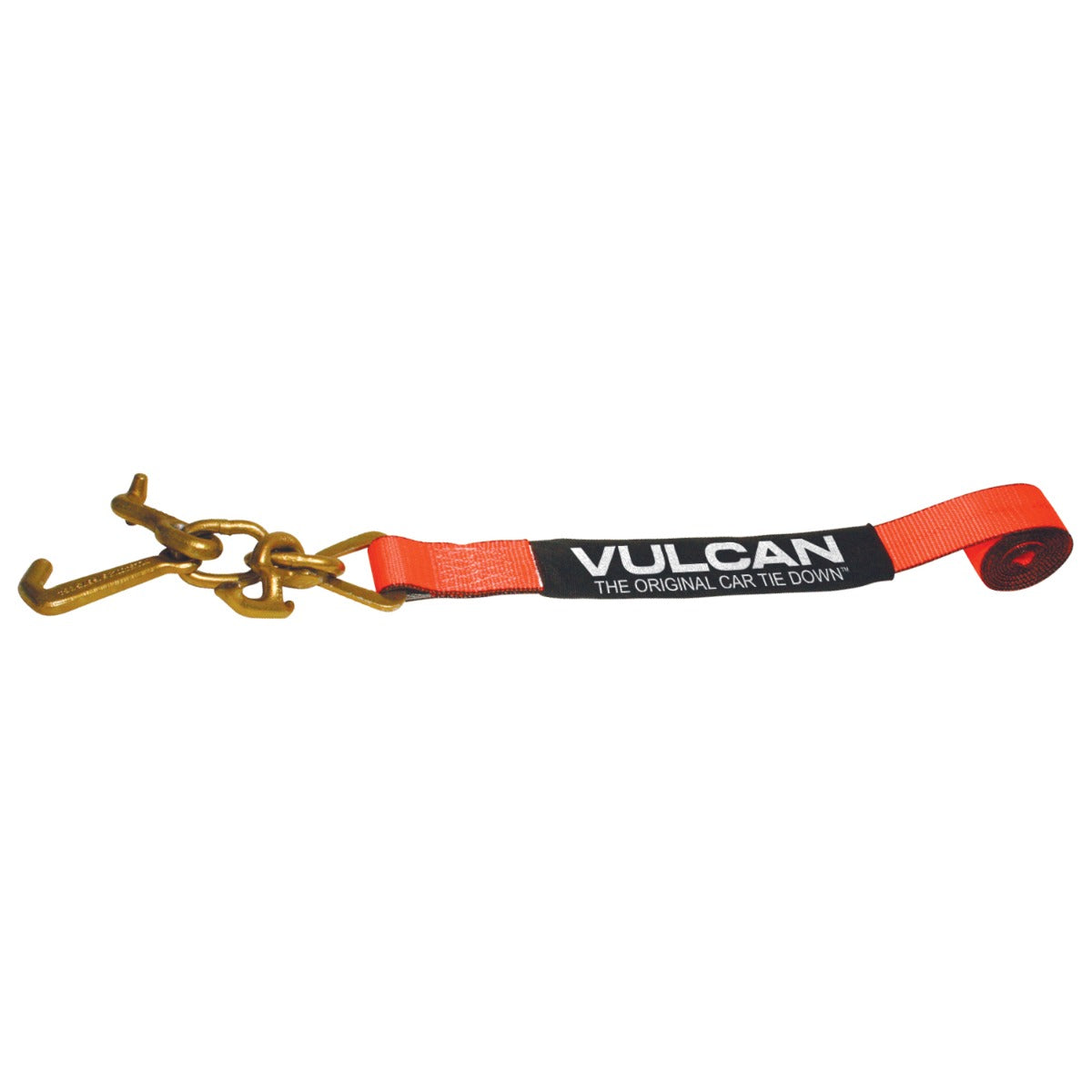 VULCAN Car Tie Down Strap Only - RTJ Hooks - 96 Inch - 4 Pack- PROSeries - 3,300 Pound Safe Working Load