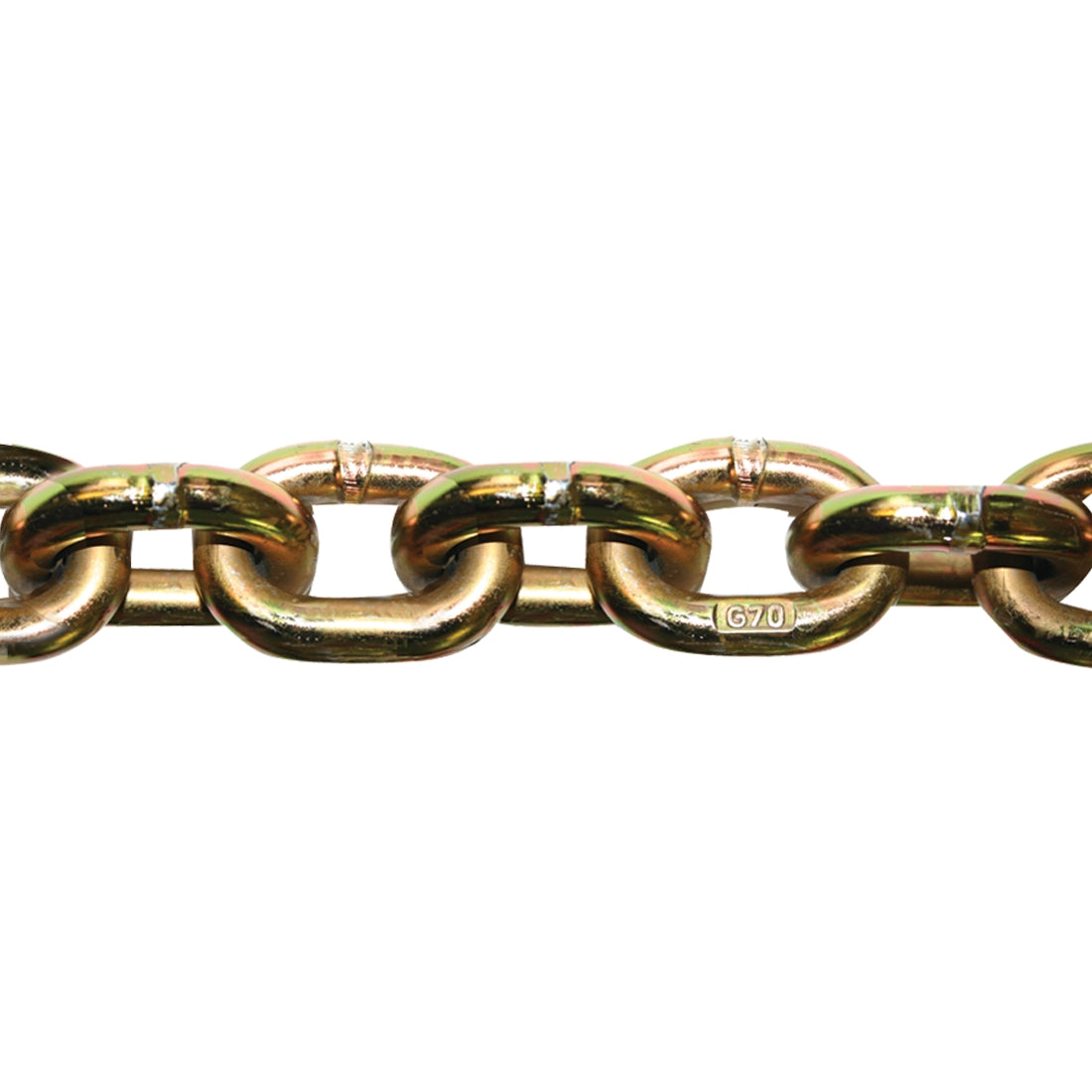 VULCAN Binder Chain with Grab and Sling Hooks - Grade 70 Standard Duty - 3/8 Inch x 16 Foot - 6,600 Pound Safe Working Load