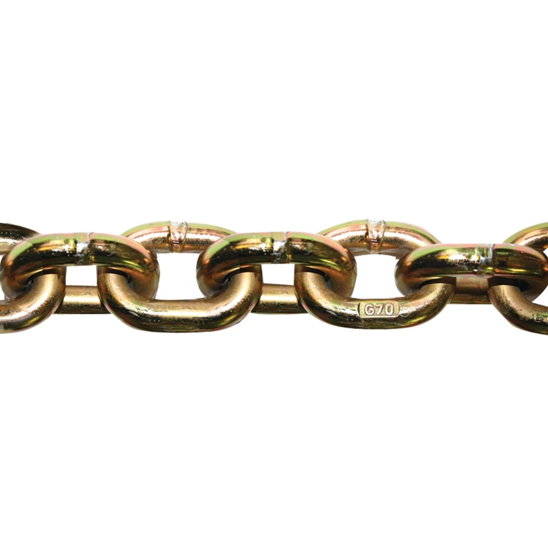 VULCAN Binder Chain with Grab and Sling Hooks - Grade 70 Standard Duty - 3/8 Inch x 4 Foot - 6,600 Pound Safe Working Load