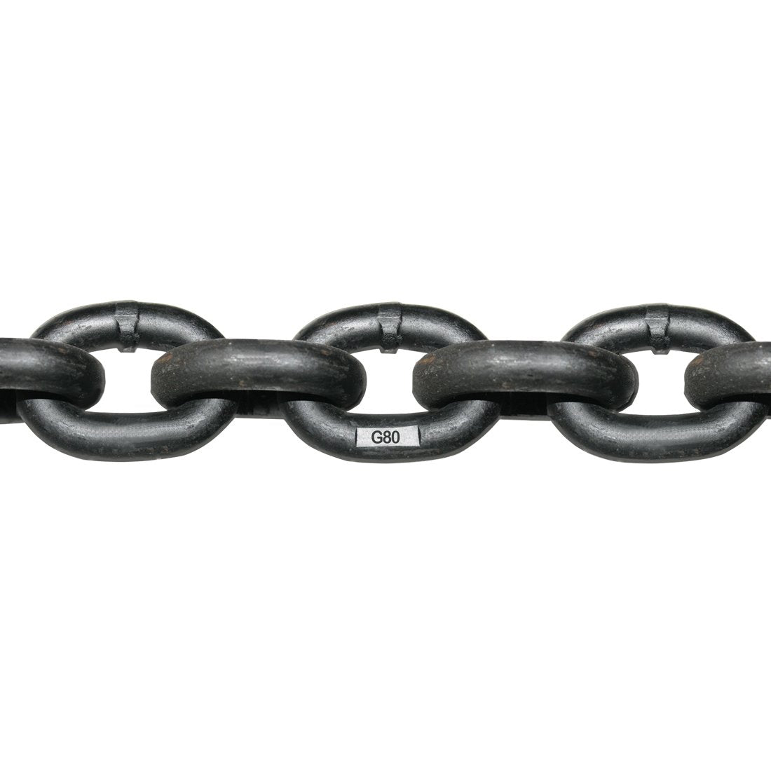 VULCAN Binder/Safety Chain with Clevis Grab Hooks - Grade 80 - 3/8 Inch x 10 Foot - 7,100 Pound Safe Working Load