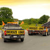 VULCAN Oversize Load Sign For Trucks and Trailers - Hinged Aluminum - 18 Inch x 84 Inch