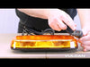 VULCAN Magnetic Amber LED Mini Light Bar - Class 2 - For Oversize Loads, Trucks, Trailers, SUVs, and Pilot Cars