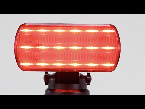 VULCAN High Intensity Magnetic LED Flashers - Red - Run on Four Standard AA Batteries - Include Adjustable Magnetic Base - 4 Pack