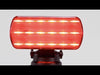 VULCAN High Intensity Magnetic LED Flasher - Red - Runs on Four Standard AA Batteries - Includes Adjustable Magnetic Base