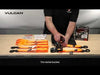 VULCAN Ratchet Strap Tie Down Kit - 1.6" x 8' - 3X Stronger Than 1" Tie Downs - Orange - (2) Ratchets With Rubber Handles, (2) 8' Straps With Latching S-Hooks, (2) Soft Loop Tie-Down Extensions