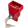 VULCAN Glad Hand Lock with Red Powder Coat and 2 Keys - Forged Steel