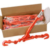 VULCAN Load Binder with 2 Grab Hooks - 4 Pack - Lever Style - 5,400 Pound Safe Working Load - For 5/16 Inch Grade 70 or 3/8 Inch Grade 43 Chain