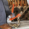 VULCAN Load Binder with 2 Grab Hooks - 4 Pack - Lever Style - 5,400 Pound Safe Working Load - For 5/16 Inch Grade 70 or 3/8 Inch Grade 43 Chain