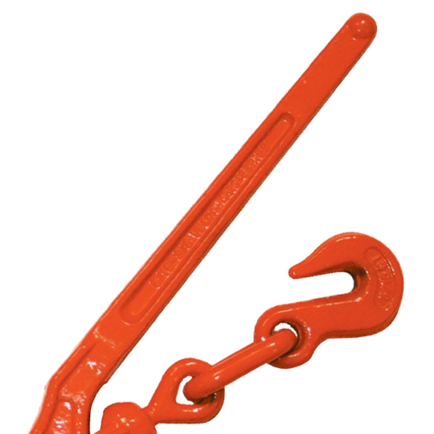 VULCAN Load Binder with 2 Grab Hooks - Lever Style - For 5/16 Inch Grade 70 or 3/8 Inch Grade 43 Chain - 5,400 Pound Safe Working Load