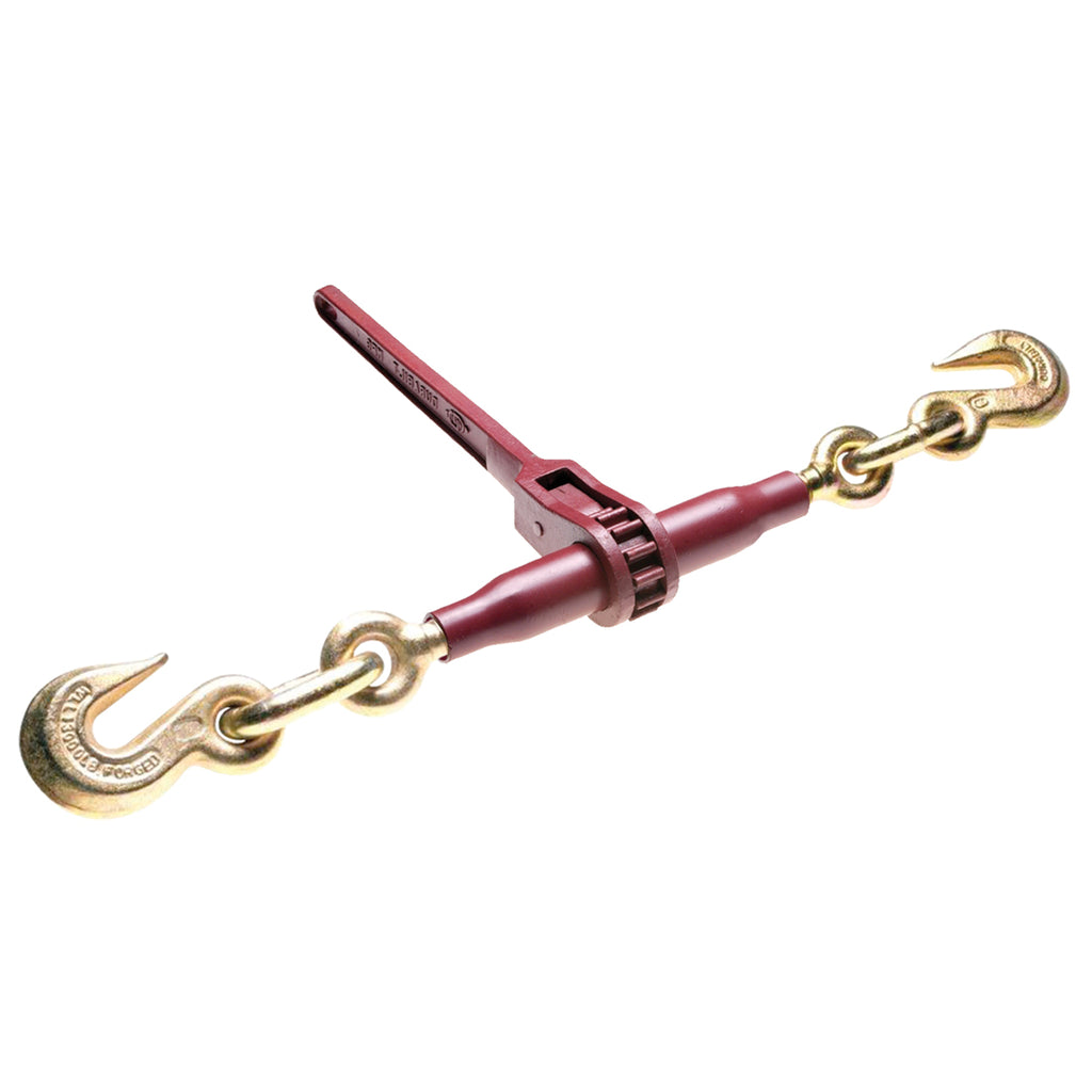 Durabilt Ratchet Style Load Binder with 2 Grab Hooks - 7,300 Lbs. Safe Working Load (For 3/8'' Grade 70 or 3/8'' Grade 80 Chain)