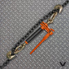 VULCAN Folding Handle Load Binder (Two Pack) with 2 Grab Hooks - Ratchet Style - 12000 Pound Safe Working Load (Works with 3/8 Inch Grade 70, 80 and 100 or 1/2” Grade 43 Chain)