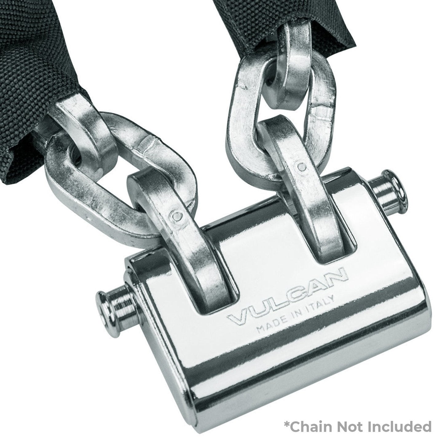 VULCAN Viro Panzer Security Lock for Inch Chain - Premium Case-Hardened - Cannot Be Cut with Bolt Cutters or Hand Tools