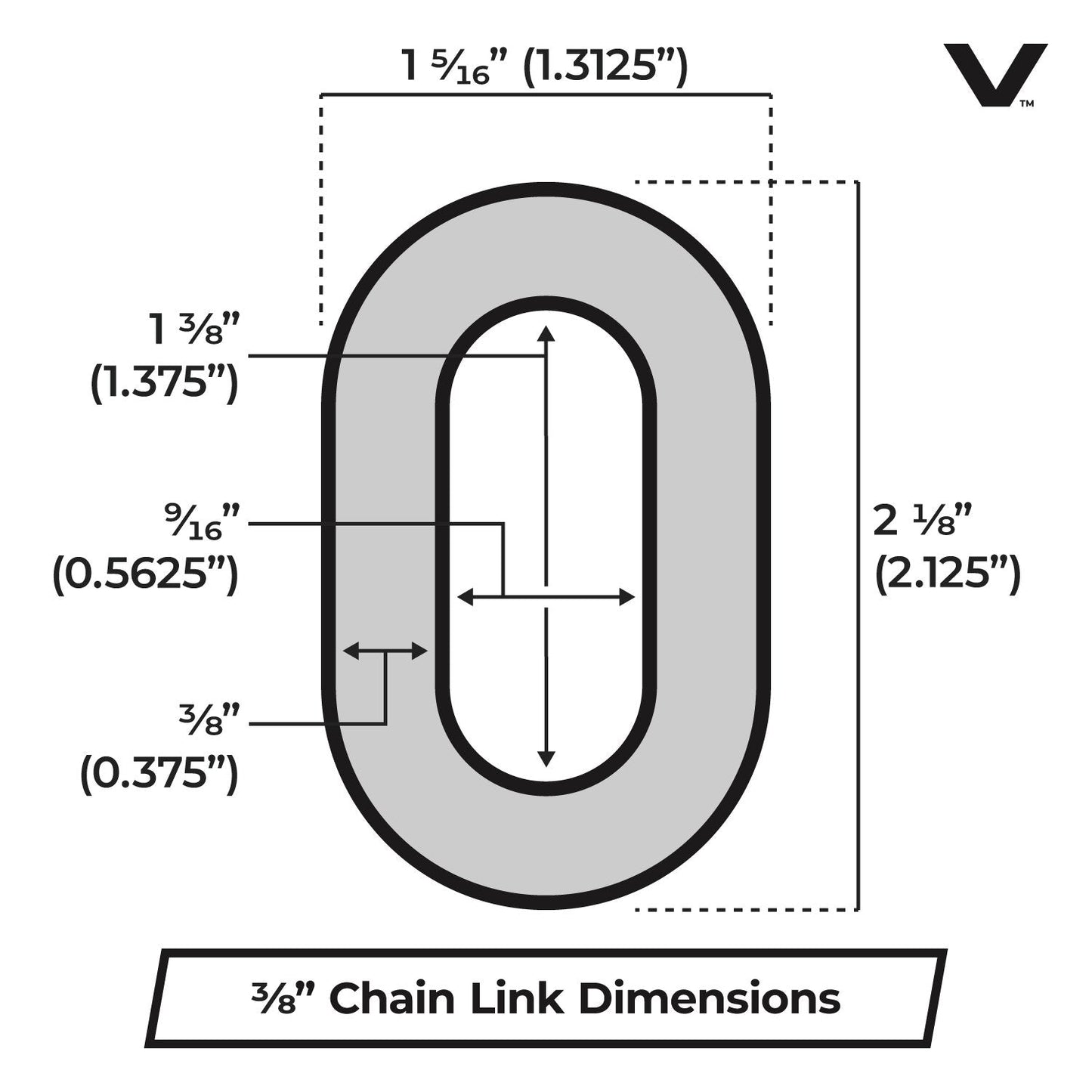 VULCAN Security Chain and Lock Kit - Premium Case-Hardened - 3/8 Inch x 9 Foot (+/-2 Inches) - Chain Cannot Be Cut with Bolt Cutters or Hand Tools