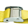 VULCAN Logistic Strap For E Track - Cam Buckle - 12 Foot - 6 Pack - Classic Yellow - 833 Pound Safe Working Load