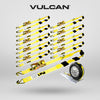 VULCAN Autohauler Car Tie Down with J Hooks - Sliding Idler 3-Cleat - 120 Inch - 10 Pack - Classic Yellow - 1,600 Pound Safe Working Load