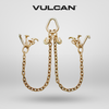 VULCAN Towing Chain Bridle - Universal RTJ Clusters - Grade 70 Standard Length - 48 Inch - 4,700 Pound Safe Working Load