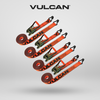 VULCAN Ratchet Strap with Wire Hooks - 2 Inch x 15 Foot - 4 Pack - PROSeries - 3,300 Pound Safe Working Load