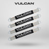 VULCAN Car Tie Down Axle Strap with Wear Pad - 2 Inch x 22 Inch - 4 Pack - Silver Series - 3,300 Pound Safe Working Load