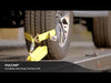 VULCAN Complete Axle Strap Tie Down Kit with Snap Hook Ratchet Straps - Classic Yellow Webbing - Includes (4) 22 And (4) 36 Inch Axle Tie Downs, And (4) 8' Snap Hook Straps