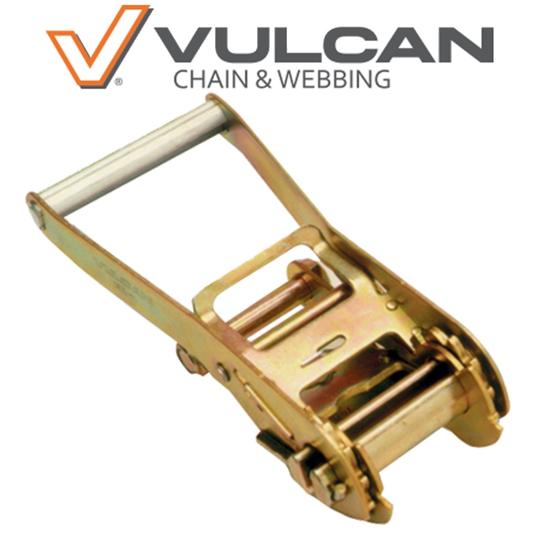 VULCAN Ratchet Buckle - 2 Inch Wide Handle - 3,300 Pound Safe Working Load