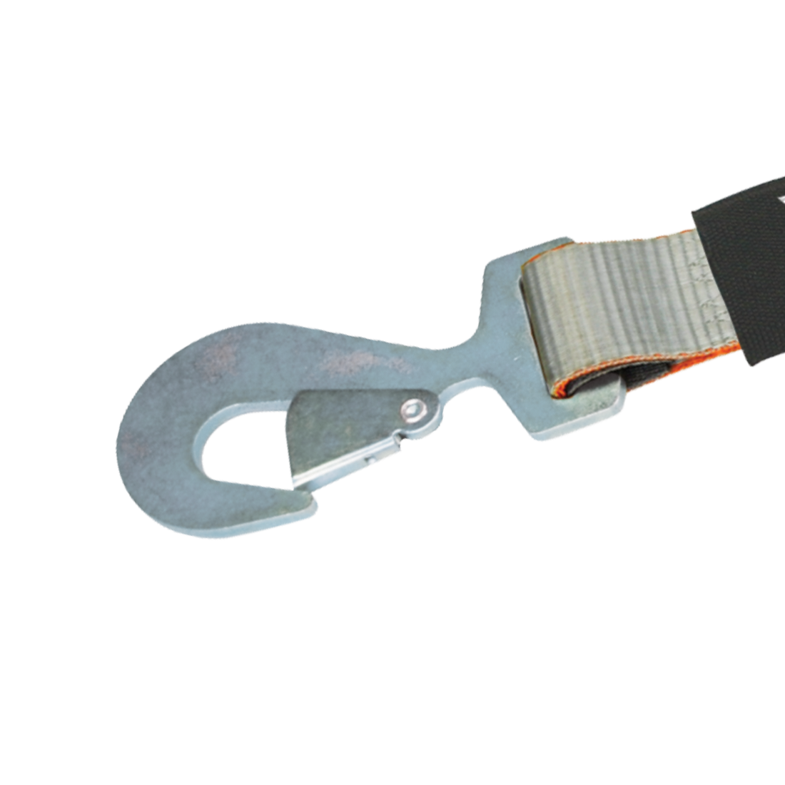 VULCAN Snap Hook Car Tie Down With Flat Snap Hook Ratchet - 96 Inch - 3,300 Pound Safe Working Load