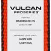 VULCAN Car Tie Down with Chain Tail Ratchet - Snap Hook - 96 Inch -  PROSeries - 3,300 Pound Safe Working Load