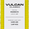 VULCAN Snap Hook Car Tie Down With Flat Chain Tail Ratchet  96 Inch - 3,300 Pound Safe Working Load