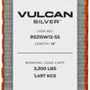 VULCAN Ratchet Strap with Wire Hooks - 2 Inch x 15 Foot - 4 Pack - Silver Series - 3,300 Pound Safe Working Load