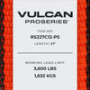 VULCAN Ratchet Strap with Chain Anchors - 2 Inch x 27 Foot - 2 Pack - PROSeries - 3,600 Pound Safe Working Load