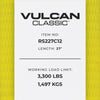 VULCAN Ratchet Strap with Chain Anchors - 2 Inch x 27 Foot, 10 Pack - Classic Yellow - 3,600 Pound Safe Working Load