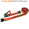 Scratch And Dent VULCAN Ratchet Strap with Flat Hooks - 2 Inch x 30 Foot - PROSeries - 3,300 Pound Safe Working Load