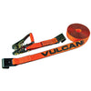 Scratch And Dent VULCAN Ratchet Strap with Flat Hooks - 2 Inch x 30 Foot - PROSeries - 3,300 Pound Safe Working Load