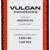 VULCAN Ratchet Strap with Flat Hooks - 2 Inch x 27 Foot - 2 Pack - PROSeries - 3,300 Pound Safe Working Load