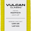 VULCAN Ratchet Strap with Flat Hooks - 2 Inch - 3,300 Pound Safe Working Load
