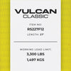 VULCAN Ratchet Strap with Flat Hooks - 2 Inch x 27 Foot - 8 Pack - Classic Yellow - 3,300 Pound Safe Working Load