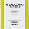 VULCAN Ratchet Strap with Wire Hooks - 2 Inch x 27 Foot - 10 Pack - Classic Yellow - 3,300 Pound Safe Working Load