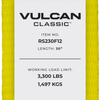 VULCAN Ratchet Strap with Flat Hooks - 2 Inch - 3,300 Pound Safe Working Load