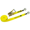 VULCAN Ratchet Strap with Chain Grab Hooks - 2 Inch x 30 Foot - 3,300 Pound Safe Working Load