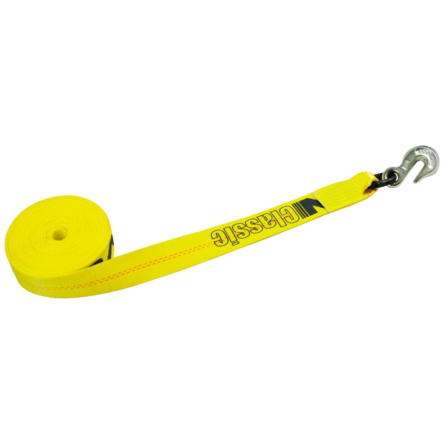 VULCAN Ratchet Strap with Chain Grab Hooks - 2 Inch x 30 Foot - 3,300 Pound Safe Working Load