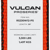 VULCAN Ratchet Strap with Wire Hooks - 2 Inch - 3,300 Pound Safe Working Load