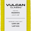 VULCAN Ratchet Strap with Wire Hooks - 2 Inch - 3,300 Pound Safe Working Load
