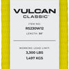 VULCAN Ratchet Strap with Wire Hooks 2 Inch x 30 Foot - 8 Pack - Classic Yellow - 3,300 Pound Safe Working Load