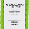 VULCAN Ratchet Strap with Wire Hooks - 2 Inch - 3,300 Pound Safe Working Load