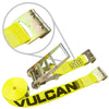 VULCAN Ratchet Strap with Flat Hooks - 3 Inch - 5,000 Pound Safe Working Load